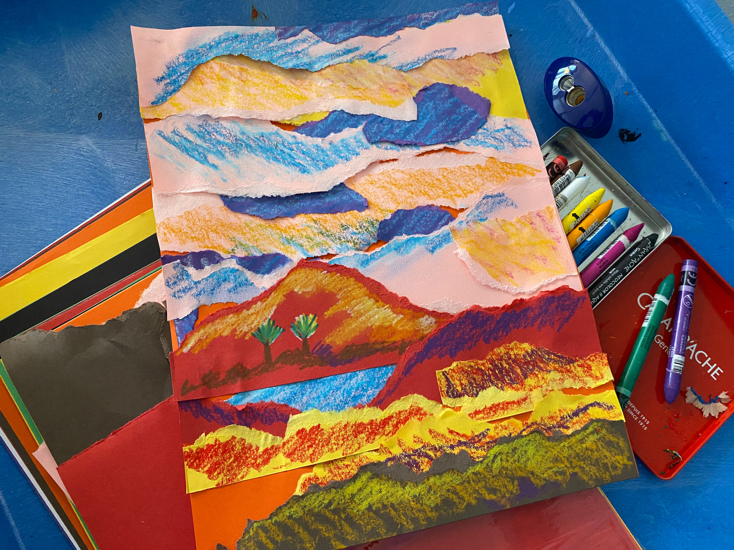 Torn Paper Landscape Online Class